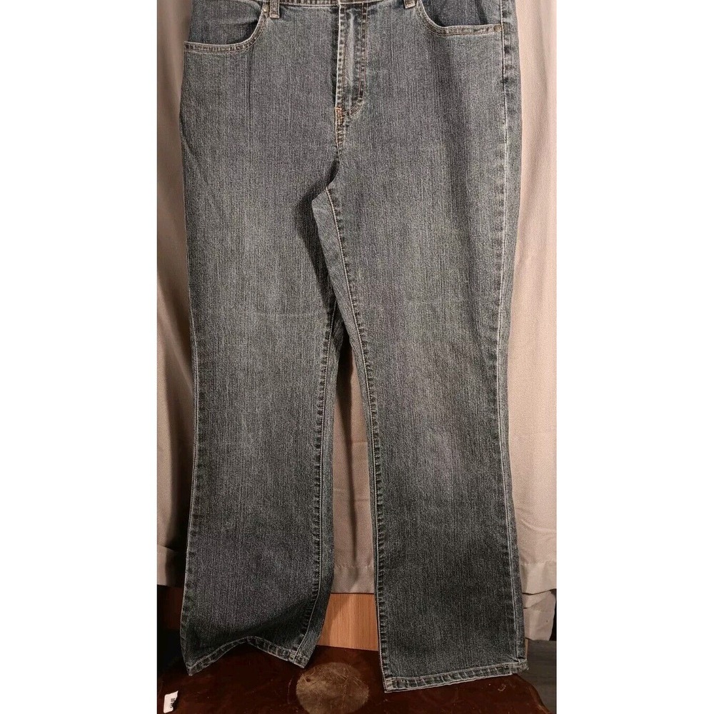 Additions By Chico's Womans Jeans Size 1.5 Medium Blue Straight Leg Mid Rise - Picture 8 of 8